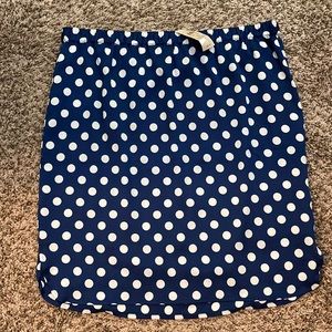 Ann Taylor Navy polka dot skirt!